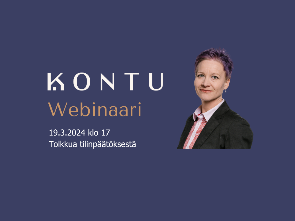 Tervetuloa webinaariin: Tolkkua tilinpäätöksestä | 19.3.2024 klo 17